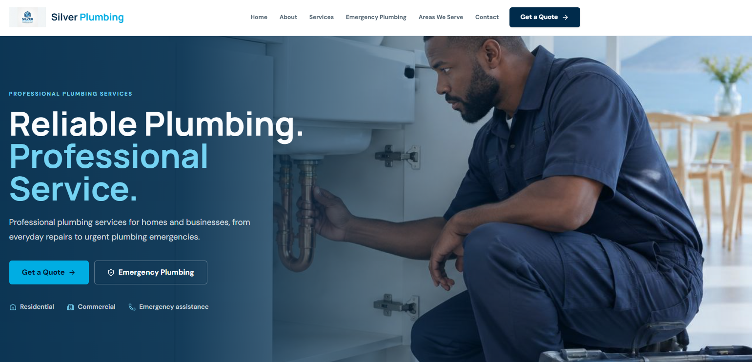 Silver Plumbing website